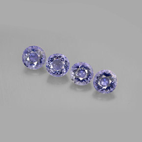 2.25 ct Blue Iolite Stone, Natural Iolite in Round Facet Shape for Sale