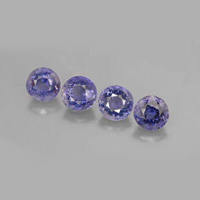 2.70 ct Blue Iolite Stone, Natural Iolite in Round Facet Shape for Sale