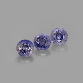 1.59 ct Blue Iolite Gemstone, Iolite Gem in Round Facet Shape for Sale.