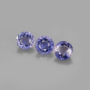 1.40 ct Blue Iolite Stone, Natural Iolite in Round Facet Shape for Sale