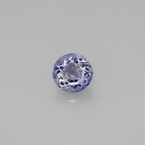 0.52 ct Blue Iolite Gemstone, Iolite Gem in Round Facet Shape for Sale.