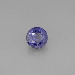 0.61 ct Blue Iolite Stone, Natural Iolite in Round Facet Shape for Sale