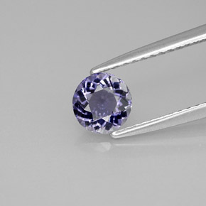 0.48 ct Blue Iolite Gemstone, Iolite Gem in Round Facet Shape for Sale.