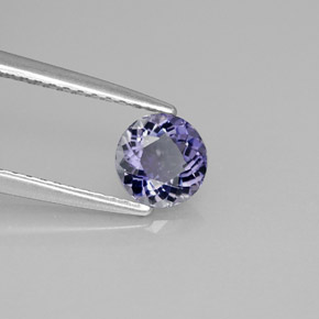 0.48 ct Blue Iolite Stone, Natural Iolite in Round Facet Shape for Sale