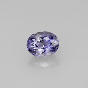 0.81 ct Blue Iolite Gemstone, Iolite Gem in Oval Facet Shape for Sale.