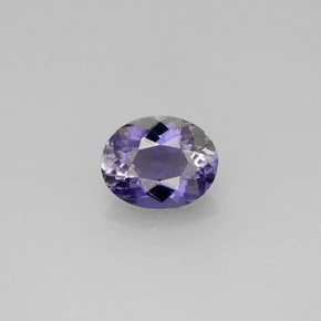 0.73 ct Blue Iolite Gemstone, Iolite Gem in Oval Facet Shape for Sale.