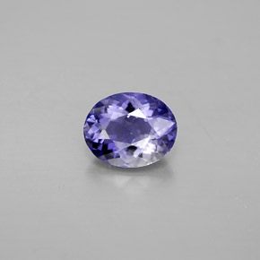 0.67 ct Blue Iolite Gemstone, Iolite Gem in Oval Facet Shape for Sale.