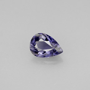 0.61 ct Violet Iolite Gemstone, Iolite Gem in Pear Facet Shape for Sale.