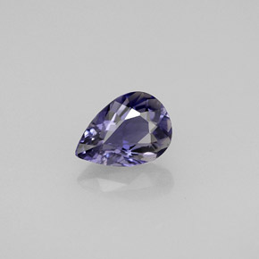 0.61 ct Violet Iolite Stone, Natural Iolite in Pear Facet Shape for Sale