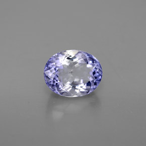 1.03 ct Violet Iolite Stone, Natural Iolite in Oval Facet Shape for Sale