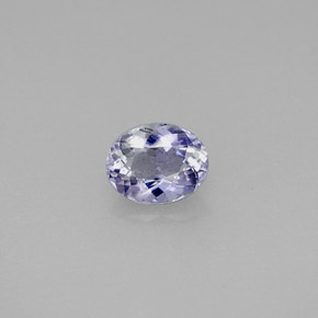 0.54 ct Violet Iolite Gemstone, Iolite Gem in Oval Facet Shape for Sale.