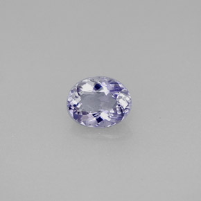 0.54 ct Violet Iolite Stone, Natural Iolite in Oval Facet Shape for Sale