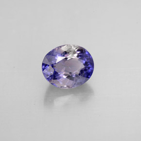 0.92 ct Violet Iolite Stone, Natural Iolite in Oval Facet Shape for Sale
