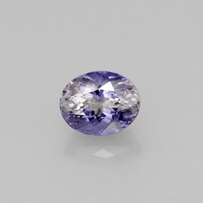 0.80 ct Violet Iolite Gemstone, Iolite Gem in Oval Facet Shape for Sale.