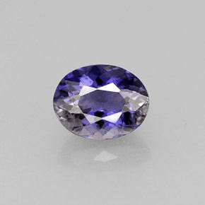 0.70 ct Violet Iolite Gemstone, Iolite Gem in Oval Facet Shape for Sale.