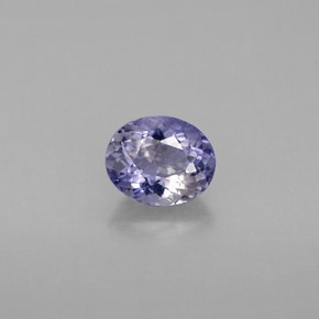 0.65 ct Violet Iolite Gemstone, Iolite Gem in Oval Facet Shape for Sale.