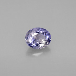 0.65 ct Violet Iolite Stone, Natural Iolite in Oval Facet Shape for Sale