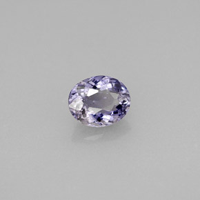 0.52 ct Blue Iolite Stone, Natural Iolite in Oval Facet Shape for Sale