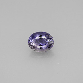 0.52 ct Violet Iolite Gemstone, Iolite Gem in Oval Facet Shape for Sale.