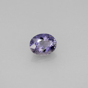 0.52 ct Violet Iolite Stone, Natural Iolite in Oval Facet Shape for Sale