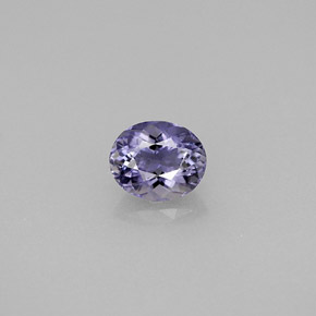 0.49 ct Violet Iolite Gemstone, Iolite Gem in Oval Facet Shape for Sale.