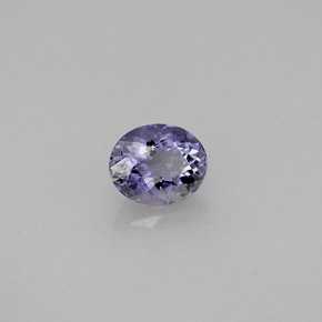 0.49 ct Violet Iolite Stone, Natural Iolite in Oval Facet Shape for Sale