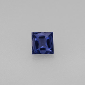 0.36 ct Blue Iolite Gemstone, Iolite Gem in Square Facet Shape for Sale.