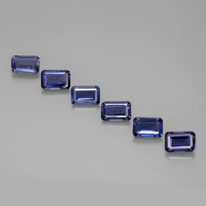 2.39 ct Blue Iolite Gemstone, Iolite Gem in Octagon Facet Shape for Sale.