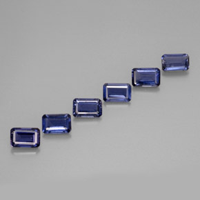 2.39 ct Blue Iolite Stone, Natural Iolite in Octagon Facet Shape for Sale