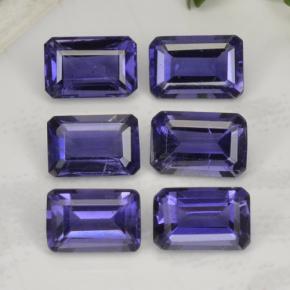 2.97 ctw Blue Iolite Stones, Natural Iolite in Octagon Step Cut Shape for Sale