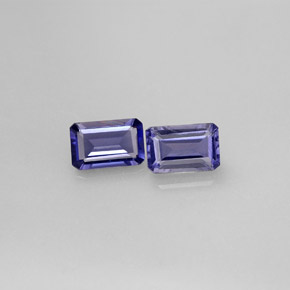 0.89 ct Blue Iolite Gemstone, Iolite Gem in Octagon Facet Shape for Sale.