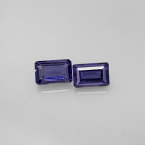 1.08 ct Blue Iolite Gemstone, Iolite Gem in Octagon Facet Shape for Sale.