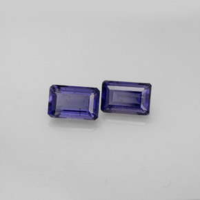 1.08 ct Blue Iolite Stone, Natural Iolite in Octagon Facet Shape for Sale