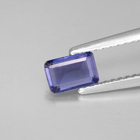0.36 ct Blue Iolite Gemstone, Iolite Gem in Octagon Facet Shape for Sale.