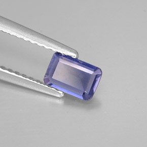 0.36 ct Blue Iolite Stone, Natural Iolite in Octagon Facet Shape for Sale