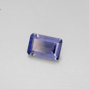 0.42 ct Blue Iolite Stone, Natural Iolite in Octagon Facet Shape for Sale