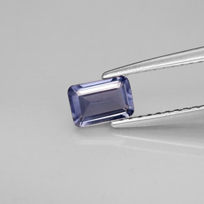 0.45 ct Blue Iolite Gemstone, Iolite Gem in Octagon Facet Shape for Sale.