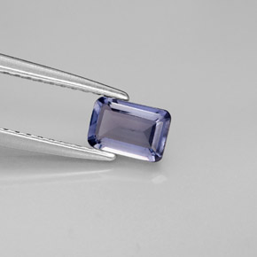 0.45 ct Blue Iolite Stone, Natural Iolite in Octagon Facet Shape for Sale