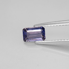 0.49 ct Blue Iolite Gemstone, Iolite Gem in Octagon Facet Shape for Sale.