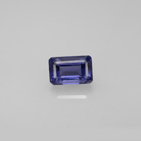 0.57 ct Blue Iolite Gemstone, Iolite Gem in Octagon Facet Shape for Sale.
