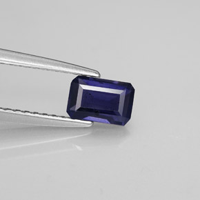 0.51 ct Blue Iolite Gemstone, Iolite Gem in Octagon Facet Shape for Sale.