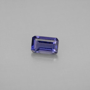 0.50 ct Blue Iolite Gemstone, Iolite Gem in Octagon Facet Shape for Sale.