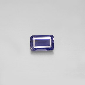 0.51 ct Blue Iolite Gemstone, Iolite Gem in Octagon Facet Shape for Sale.