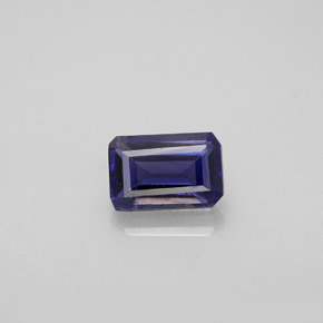 0.54 ct Blue Iolite Gemstone, Iolite Gem in Octagon Facet Shape for Sale.