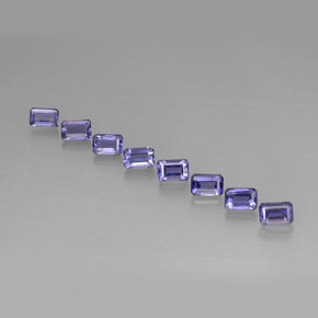 4.93 ct Blue Iolite Stone, Natural Iolite in Octagon Facet Shape for Sale