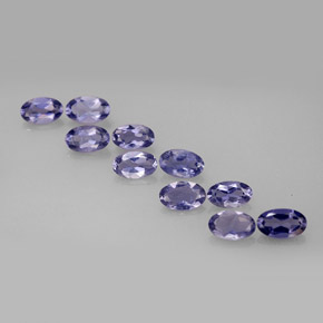 1.89 ct Blue Iolite Gemstone, Iolite Gem in Oval Facet Shape for Sale.