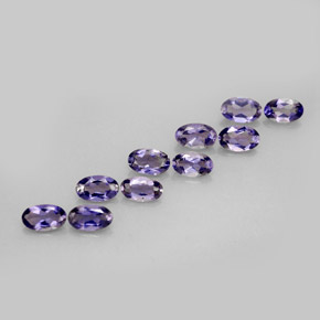 1.91 ct Blue Iolite Stone, Natural Iolite in Oval Facet Shape for Sale