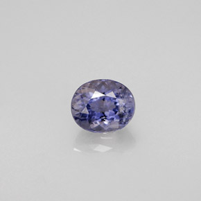 0.44 ct Blue Iolite Gemstone, Iolite Gem in Oval Facet Shape for Sale.