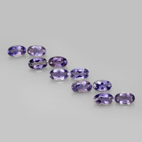 2.01 ct Blue Iolite Gemstone, Iolite Gem in Oval Facet Shape for Sale.