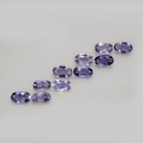 1.79 ct Blue Iolite Stone, Natural Iolite in Oval Facet Shape for Sale